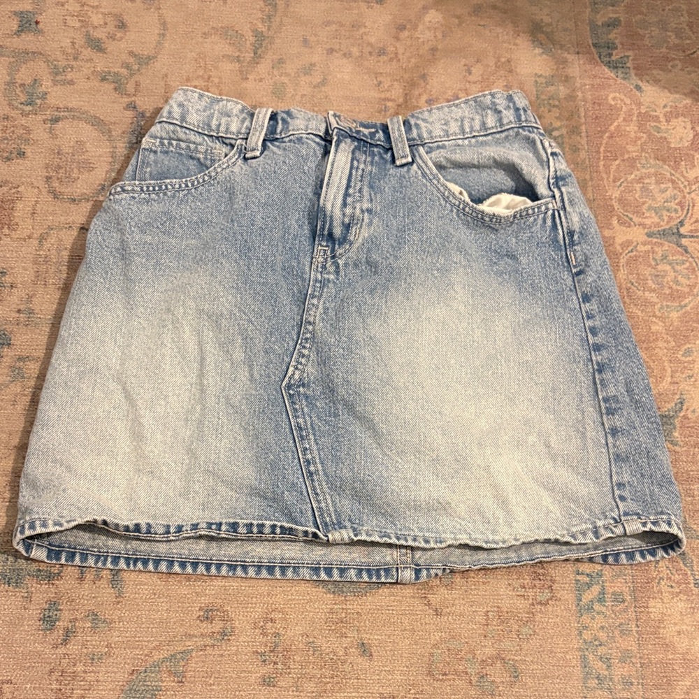 Old Navy Light Blue Denim Skirt